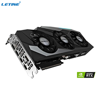Fãs da placa gráfica 3 WINDFORCE de OC 12G do jogo de GeForce RTX 3080 da giga byte