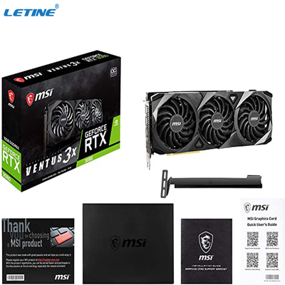 Placas gráficas da relação 8gb de Graphic Card HDMI do mineiro de MSI GeForce RTX 3080 VENTUS 3X 10GB GDDR6X