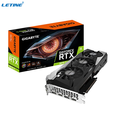 Sistema de refrigeração da placa gráfica WINDFORCE 3X de OC 8G do jogo do si de GeForce RTX 3070 da GIGA BYTE