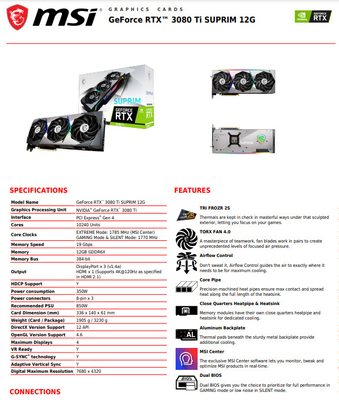 TRIO 12GB GDDR6X do JOGO X do si de Graphic Card GeForce RTX 3080 do mineiro 350W