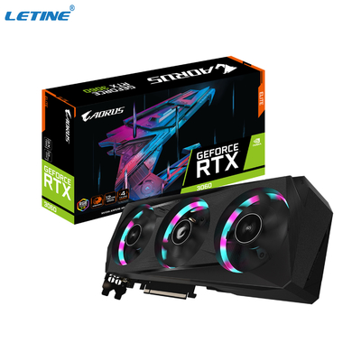 Placa gráfica da ELITE 8gb do si da GIGA BYTE AORUS GeForce RTX 3060 da placa de vídeo de LHR 3060ti