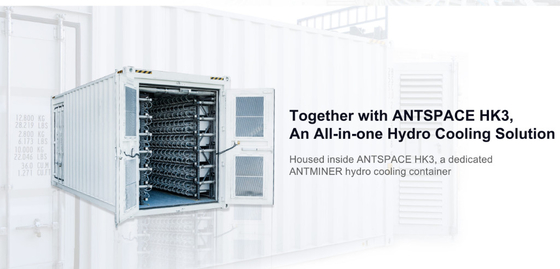 Hidro hidráulica refrigerando 198Th 27.5W/T de BTC Asic Antminer Bitmain Antminer S19 Pro+