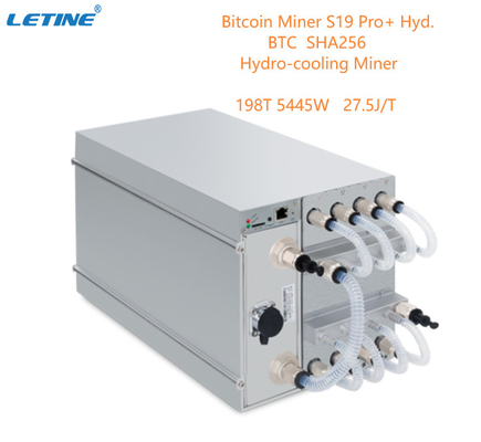Hidro hidráulica refrigerando 198Th 27.5W/T de BTC Asic Antminer Bitmain Antminer S19 Pro+