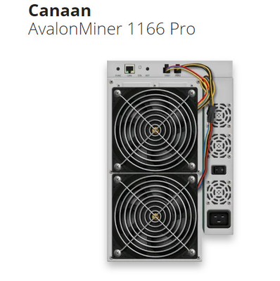 Mineiro Canaan Avalon da mão de Bitcoin segundo 1166 pro 68T 72T 75T 78T 81T 42W por T