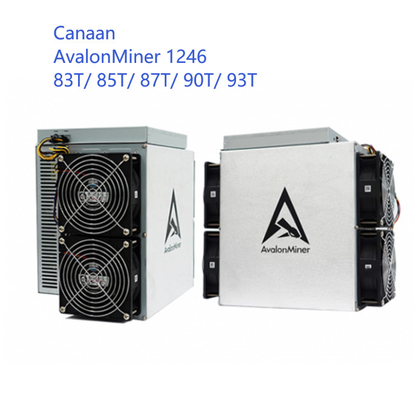 Relação dos ethernet do algoritmo do mineiro SHA 256 do Th BTC Aisc de Letine Canaan Avalon 1166pro 81