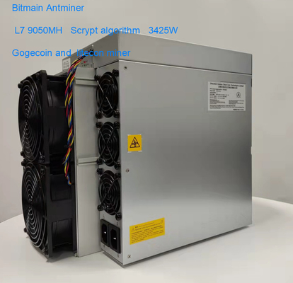 Mineiro 3425W do algoritmo de Antminer L7 9300mh Scrypt para LTC+ Dogecoin